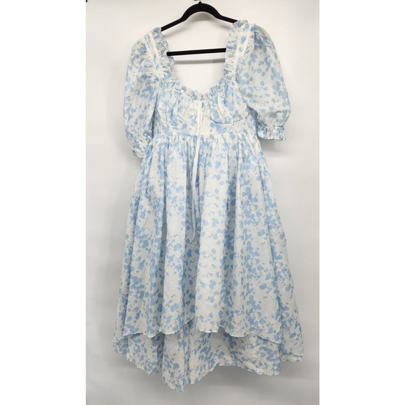 NWT Selkie The Hydrangea Ever After Midi Dress Size XL Blue #2H501 - Picture 2 of 11